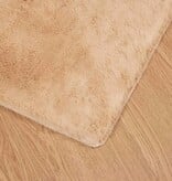 VidaXL Nep Konijnenbont Tapijt Taupe 200 x 280 cm Polyester