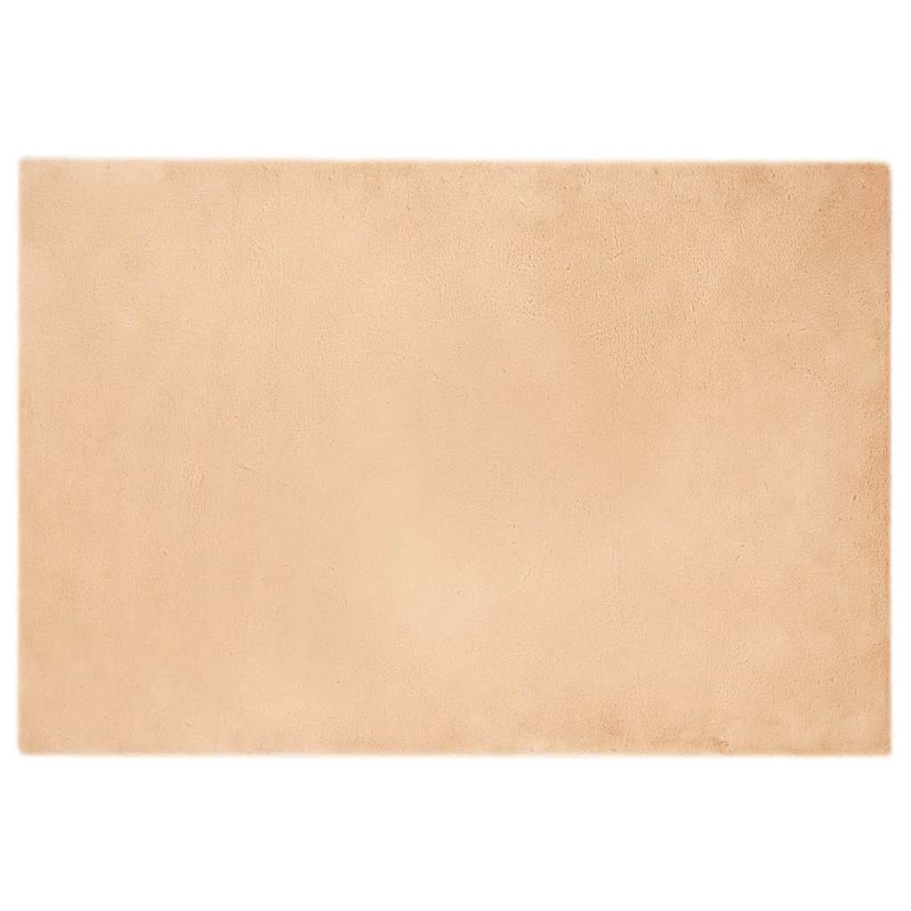 VidaXL Nep Konijnenbont Tapijt Taupe 120 x 170 cm Polyester