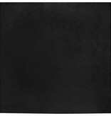 VidaXL Nep Konijnenbont Tapijt Zwart 200 x 200 cm Polyester