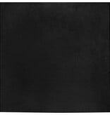 VidaXL Nep Konijnenbont Tapijt Zwart 160 x 160 cm Polyester