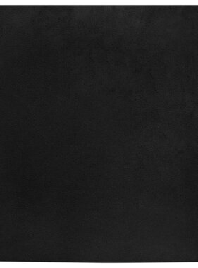 VidaXL Nep Konijnenbont Tapijt Zwart 120 x 120 cm Polyester