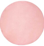 VidaXL Nep Konijnenbont Tapijt Roze Ø 200 cm Polyester