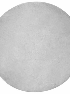 VidaXL Nep Konijnenbont Tapijt Grijs Ø 200 cm Polyester