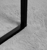 VidaXL Nep Konijnenbont Tapijt Grijs 240 x 340 cm Polyester