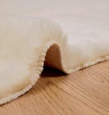 VidaXL Nep Konijnenbont Tapijt Crème 240 x 340 cm Polyester