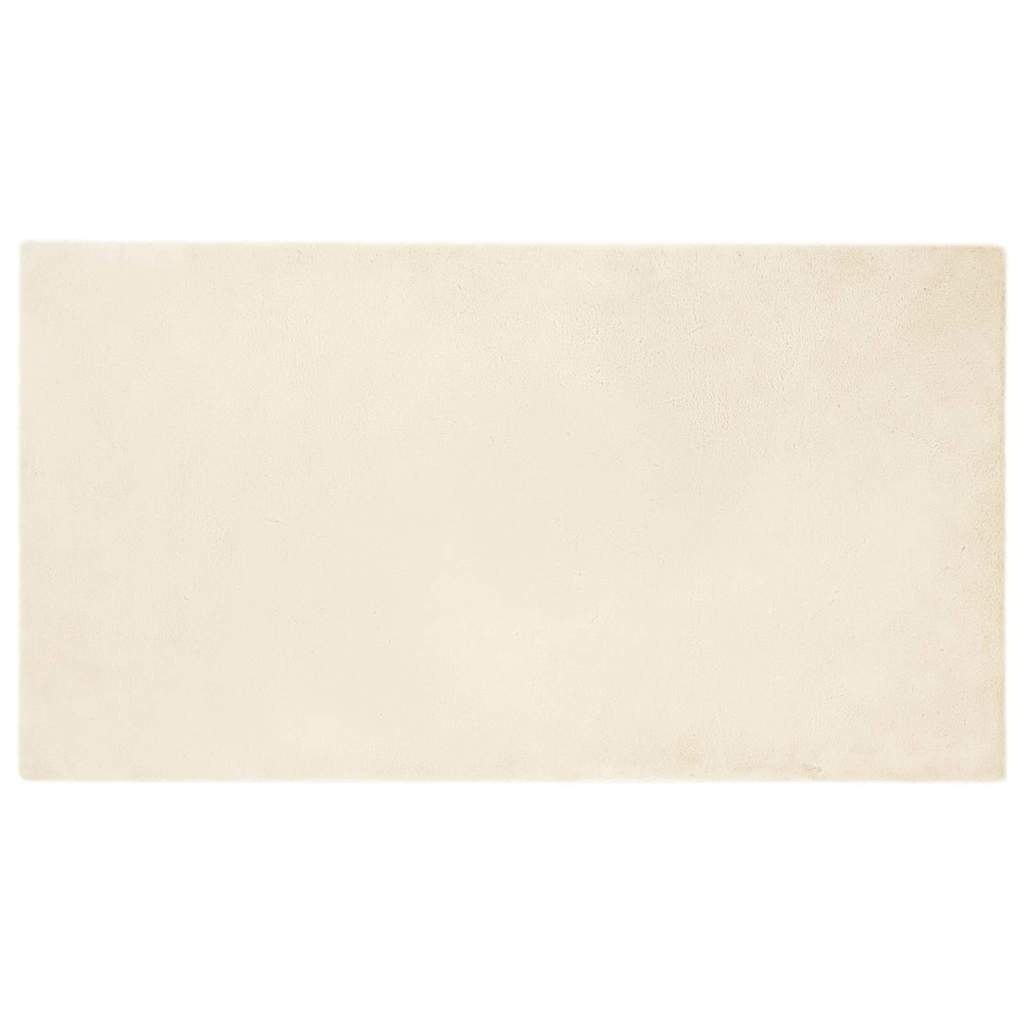 VidaXL Nep Konijnenbont Tapijt Crème 80 x 150 cm Polyester