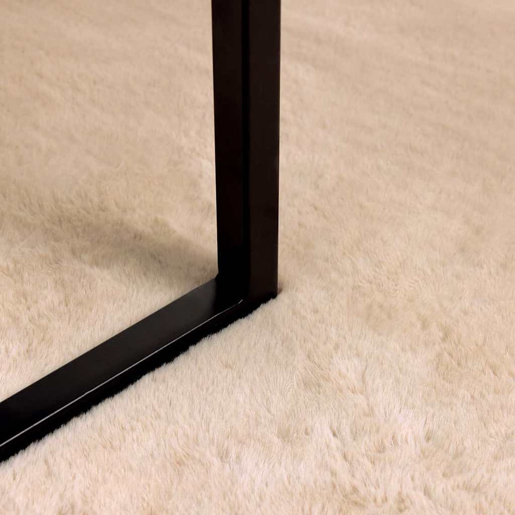 VidaXL Nep Konijnenbont Tapijt Beige Ø 160 cm Polyester