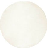 VidaXL Nep Konijnenbont Tapijt Wit Ø 160 cm Polyester