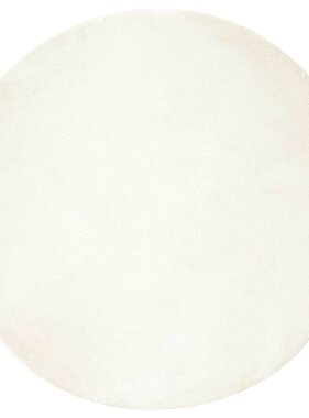 VidaXL Nep Konijnenbont Tapijt Wit Ø 160 cm Polyester