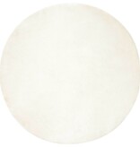 VidaXL Nep Konijnenbont Tapijt Wit Ø 120 cm Polyester