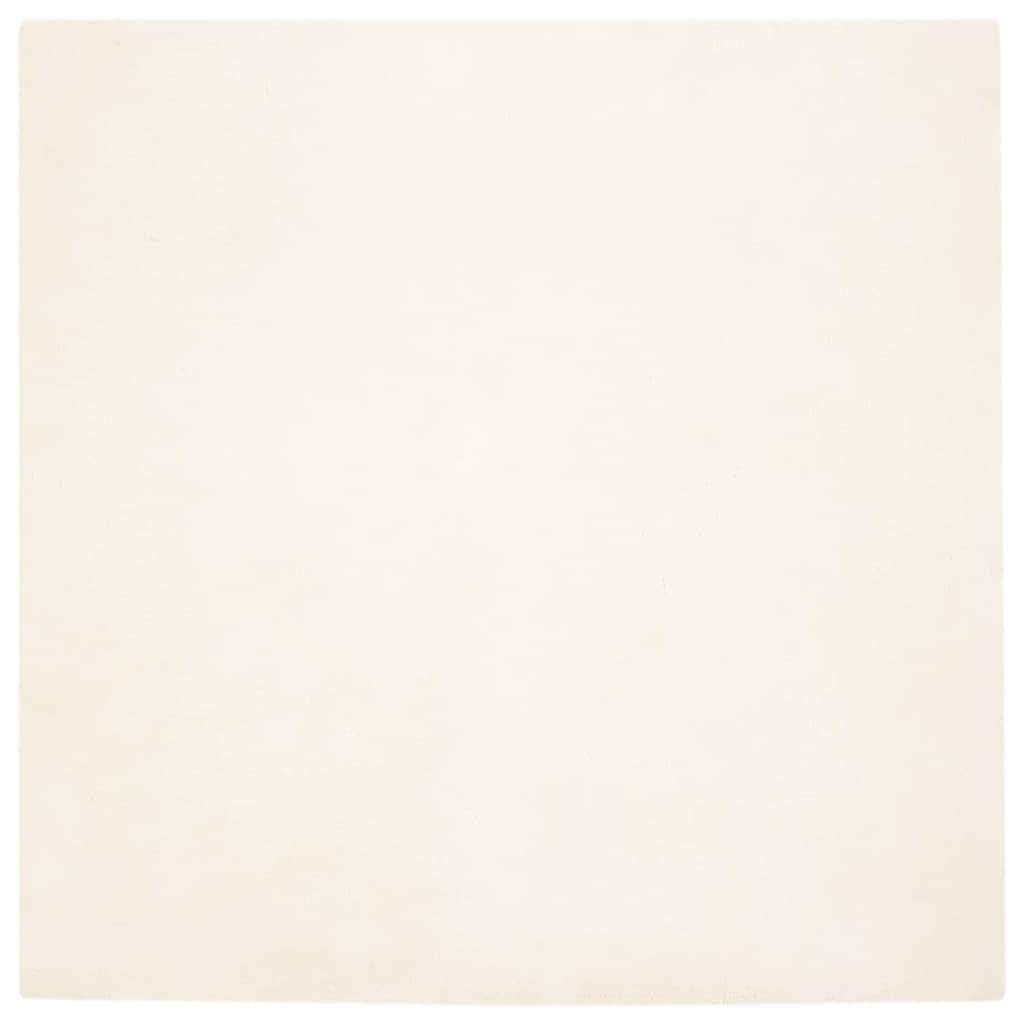 VidaXL Nep Konijnenbont Tapijt Wit 200 x 200 cm Polyester