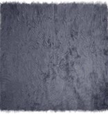 VidaXL Nepleer Schapenvacht Tapijt Antraciet 120 x 120 cm Polyester