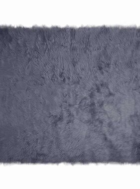 VidaXL Nepleer Schapenvacht Tapijt Antraciet 240 x 340 cm Polyester
