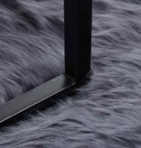 VidaXL Nepleer Schapenvacht Tapijt Antraciet 160 x 230 cm Polyester