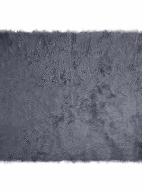 VidaXL Nepleer Schapenvacht Tapijt Antraciet 140 x 200 cm Polyester