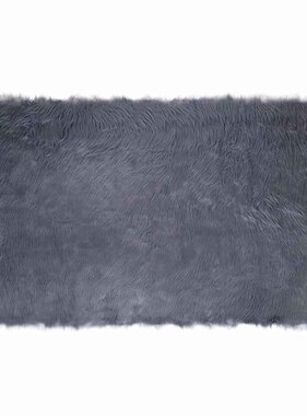 VidaXL Nepleer Schapenvacht Tapijt Antraciet 100 x 200 cm Polyester