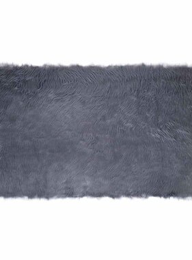 VidaXL Nepleer Schapenvacht Tapijt Antraciet 80 x 150 cm Polyester
