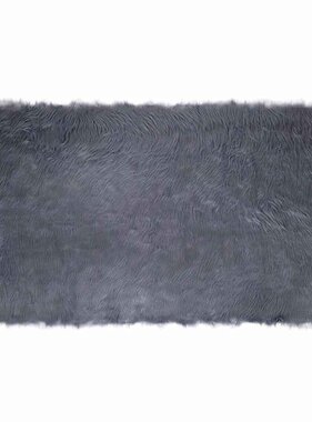 VidaXL Nepleer Schapenvacht Tapijt Antraciet 60 x 110 cm Polyester