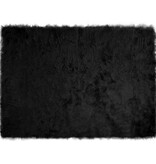 VidaXL Nepleer Schapenvacht Tapijt Zwart 120 x 170 cm Polyester