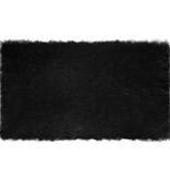 VidaXL Nepleer Schapenvacht Tapijt Zwart 100 x 200 cm Polyester