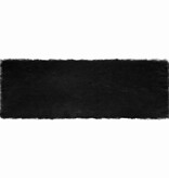 VidaXL Nepleer Schapenvacht Tapijt Zwart 80 x 250 cm Polyester