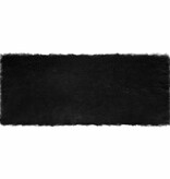 VidaXL Nepleer Schapenvacht Tapijt Zwart 80 x 200 cm Polyester