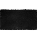 VidaXL Nepleer Schapenvacht Tapijt Zwart 60 x 110 cm Polyester