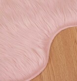 VidaXL Nepleer Schapenvacht Tapijt Roze 80 x 119 cm Polyester