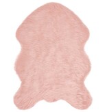 VidaXL Nepleer Schapenvacht Tapijt Roze 60 x 90 cm Polyester