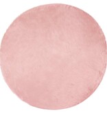 VidaXL Nepleer Schapenvacht Tapijt Roze 120 x 120 cm Polyester