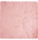 VidaXL Nepleer Schapenvacht Tapijt Roze 160 x 160 cm Polyester