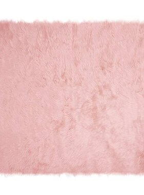 VidaXL Nepleer Schapenvacht Tapijt Roze 200 x 280 cm Polyester