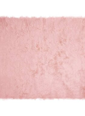 VidaXL Nepleer Schapenvacht Tapijt Roze 160 x 230 cm Polyester