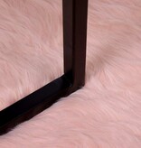 VidaXL Nepleer Schapenvacht Tapijt Roze 100 x 200 cm Polyester