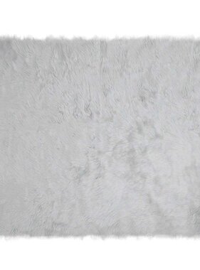 VidaXL Nepleer Schapenvacht Tapijt Grijs 240 x 340 cm Polyester