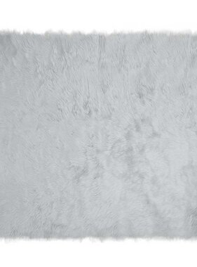 VidaXL Nepleer Schapenvacht Tapijt Grijs 200 x 280 cm Polyester