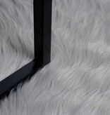 VidaXL Nepleer Schapenvacht Tapijt Grijs 160 x 230 cm Polyester