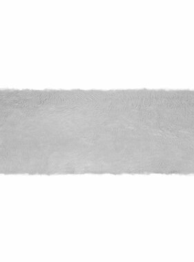 VidaXL Nepleer Schapenvacht Tapijt Grijs 80 x 250 cm Polyester
