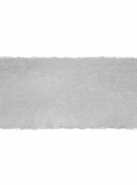 VidaXL Nepleer Schapenvacht Tapijt Grijs 80 x 200 cm Polyester