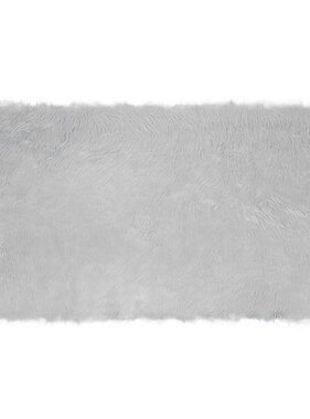 VidaXL Nepleer Schapenvacht Tapijt Grijs 60 x 110 cm Polyester