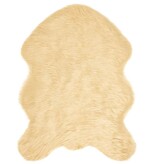 VidaXL Nepleer Schapenvacht Tapijt Crème 80 x 120 cm Polyester