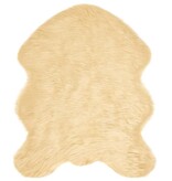 VidaXL Nepleer Schapenvacht Tapijt Crème 50 x 80 cm Polyester