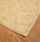 VidaXL Nepleer Schapenvacht Tapijt Crème 240 x 240 cm Polyester