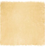 VidaXL Nepleer Schapenvacht Tapijt Crème 200 x 200 cm Polyester