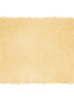 VidaXL Nepleer Schapenvacht Tapijt Crème 120 x 170 cm Polyester