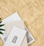 VidaXL Nepleer Schapenvacht Tapijt Crème 80 x 250 cm Polyester