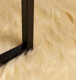 VidaXL Nepleer Schapenvacht Tapijt Crème 80 x 200 cm Polyester