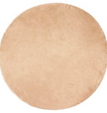 VidaXL Nepleer Schapenvacht Tapijt Beige 160 x 160 cm Polyester