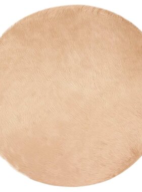 VidaXL Nepleer Schapenvacht Tapijt Beige 160 x 160 cm Polyester