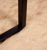 VidaXL Nepleer Schapenvacht Tapijt Beige 160 x 160 cm Polyester